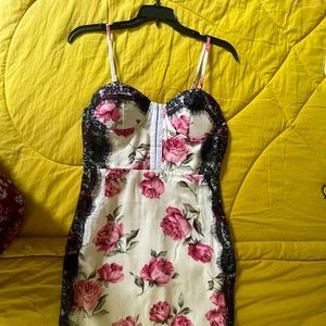 Corset sort-of satin dress